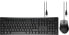 Фото #1 товара Wentronic USB Keyboard and Mouse Set - Full-size (100%) - USB - QWERTZ - Black - Mouse included