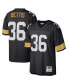 Фото #4 товара Men's Jerome Bettis Black Pittsburgh Steelers Big and Tall 1996 Retired Player Replica Jersey