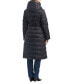 Women's Belted Quilted Hooded Puffer Coat