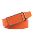 Фото #1 товара Men's Sliding Buckle Adjustable Leather Ratchet Belt