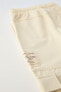 Фото #4 товара Брюки straight-leg из мягкой ткани с карманами ZARA