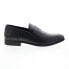 Фото #2 товара Florsheim Jetson Penny Mens Black Leather Loafers & Slip Ons Penny Shoes
