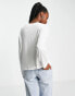 Фото #4 товара Monki Maja long sleeve t-shirt in white