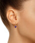 ფოტო #3 პროდუქტის Gemstone Leverback Earrings in 10K Yellow Gold