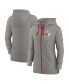 ფოტო #1 პროდუქტის Women's Heather Charcoal San Francisco 49ers Gym vintage-like Full-Zip Hoodie