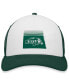 Men's White, Green NDSU Bison Tone Down Trucker Snapback Hat