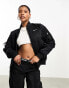 Nike Varsity reversible bomber jacket in black