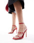 Фото #1 товара Simmi London Layleigh barely there heeled sandals with studded straps in red