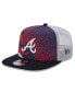 Фото #1 товара Men's Navy Atlanta Braves Court Sport 9Fifty Snapback Hat