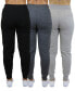 ფოტო #2 პროდუქტის Women's Loose-Fit Fleece Jogger Sweatpants-3 Pack