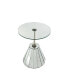 Фото #2 товара Stunning Mirrored Coffee Table with Round Tempered Glass Top