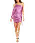 Фото #1 товара Cinq À Sept Nakita Silk Mini Dress Women's Purple 0