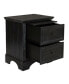 Modern Mission 2 Drawer Nightstand with Tray