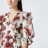 Фото #3 товара Платье The Kooples Женское с короткими рукавами и цветочным многоцветным принтом размер 1 US Small