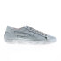 Фото #1 товара Diesel S-Leroji Low Mens Silver Leather Lifestyle Sneakers Shoes 8.5