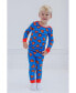 ფოტო #4 პროდუქტის Toddler Boys Justice League Batman Superman Pajama Shirt and Pants Sleep Set to