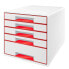 Фото #1 товара Набор фломастеров для рисования для детей LEITZ Wow Desk Cube 5 Drawers 1 Large and 4 Small Buc Drawers