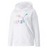 Фото #3 товара Puma Crystal Galaxy Graphic Pullover Hoodie Womens White Casual Outerwear 534695