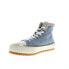 Фото #4 товара Diesel S-Principia Mid X Mens Blue Canvas Lifestyle Sneakers Shoes