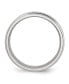 Stainless Steel Polished Brushed Center 7mm Edge Band Ring