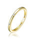 RA 14K Gold Plated Clear Cubic Zirconia paved Band Ring