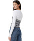 Фото #2 товара Women's Rib Pullover Shrug Sweater