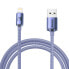 Фото #1 товара Kabel przewód do szybkiego ładowania i transferu danych USB Iphone Lightning 2.4A 2m fioletowy