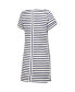 Фото #2 товара Women's White Buffalo Bills Tri-Blend Jovanna Striped Dress