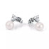 Charming silver earrings with pearls Pearl SAER52