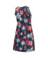 ფოტო #4 პროდუქტის Women's Navy Boston Red Sox Floral Sundress