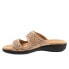 Фото #4 товара Trotters Ruthie T2113-158 Womens Beige Narrow Leather Slides Sandals Shoes