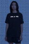 Фото #1 товара Air Graphic Oversized Reflector S. S. Tee Unisex Reflektörlü Siyah Tişört