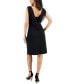 Фото #2 товара Women's Cowlneck Sleeveless A-Line Dress