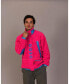 Фото #3 товара Мужская куртка OOSC из меха Sherpa розового/синего цвета