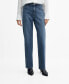 ფოტო #1 პროდუქტის Women's Mid-Rise Straight Jeans