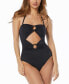 Фото #3 товара Women's Convertible Bandeau One-Piece Swimsuit