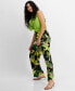Women's Printed Drawstring-Waist Pull-On Pants, Created for Macy's
