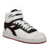 Фото #2 товара Diadora Magic Basket Mid Icona Leather High Top Mens White Sneakers Casual Shoe
