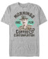 Фото #1 товара Men's Stranger Things Hopper Coffee Morning Short Sleeve T-shirt