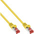 Фото #2 товара InLine Patch Cable S/FTP PiMF Cat.6 250MHz copper halogen free yellow 0.5m