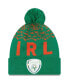 ფოტო #2 პროდუქტის Men's Green Ireland National Team Marl Cuffed Knit Hat with Pom