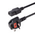 Фото #3 товара 10ft (3m) UK Computer Power Cable - 18AWG - BS 1363 to C13 - 10A 250V - Black Replacement AC Power Cord - Kettle Lead / UK Power Cord - PC Power Supply Cable - TV/Monitor Power Cable - 3 m - C13 coupler - BS 1363 - H05VV-F - 250 V