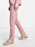 Фото #2 товара Twisted Tailor schaar suit trousers in pink cotton texture