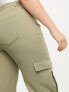 Женские джинсы Yours Cargo-Jeans in Khaki mit geradem Bein US 18 - фото #3