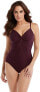 Фото #1 товара Miraclesuit 259233 Women’s Rock Solid Underwire One Piece Swimsuit Size 8