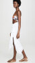 Фото #4 товара Just BEE Queen Women's Tulum Cover Up Skirt Swimwear White Size Small
