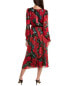 Фото #2 товара Anne Klein Floral Midi Dress Women's