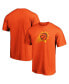 Men's Orange Phoenix Suns Primary Logo T-shirt