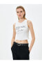 Короткий Топ Koton Halter Crop Slogan