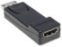 Фото #5 товара Manhattan DisplayPort 1.1 to HDMI Adapter - 1080p@60Hz - Male to Female - Black - DP With Latch - Not Bi-Directional - Three Year Warranty - Polybag - DisplayPort - HDMI - Black